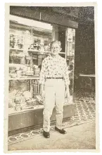 rafael standing in front of bakery case